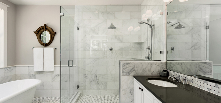 bathroom shower door installation in Lemon Hill