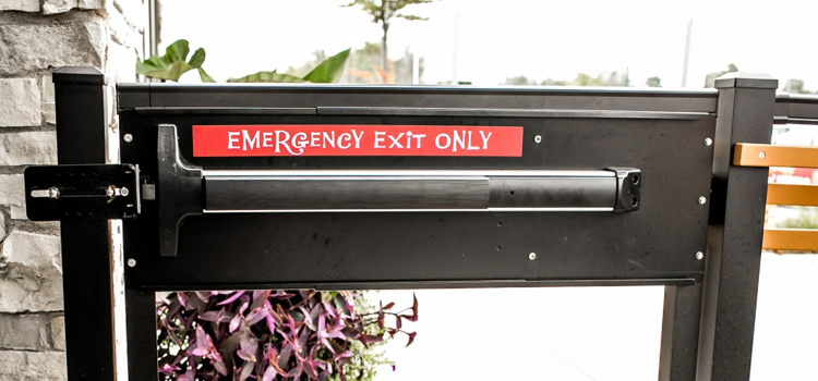emergency push bar installation in Lemon Hill